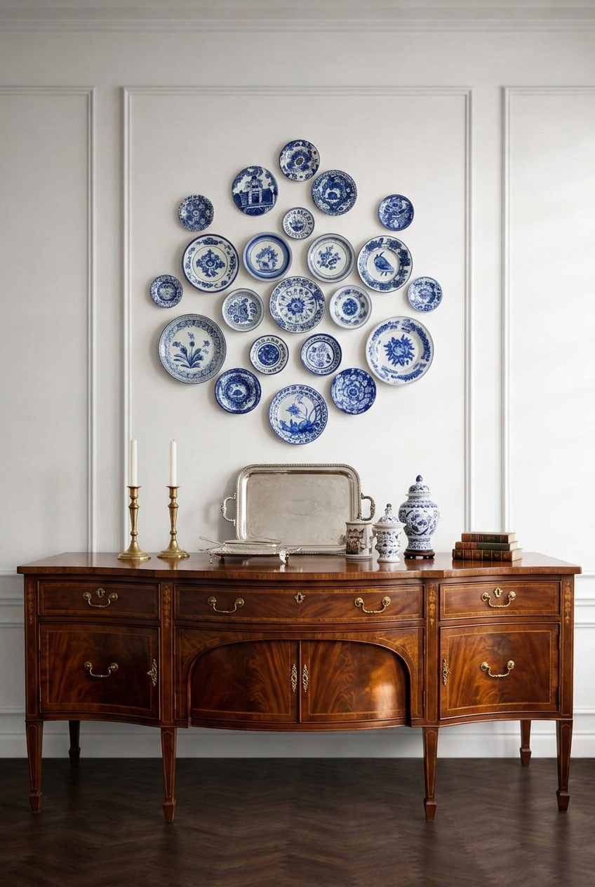 Blue and White